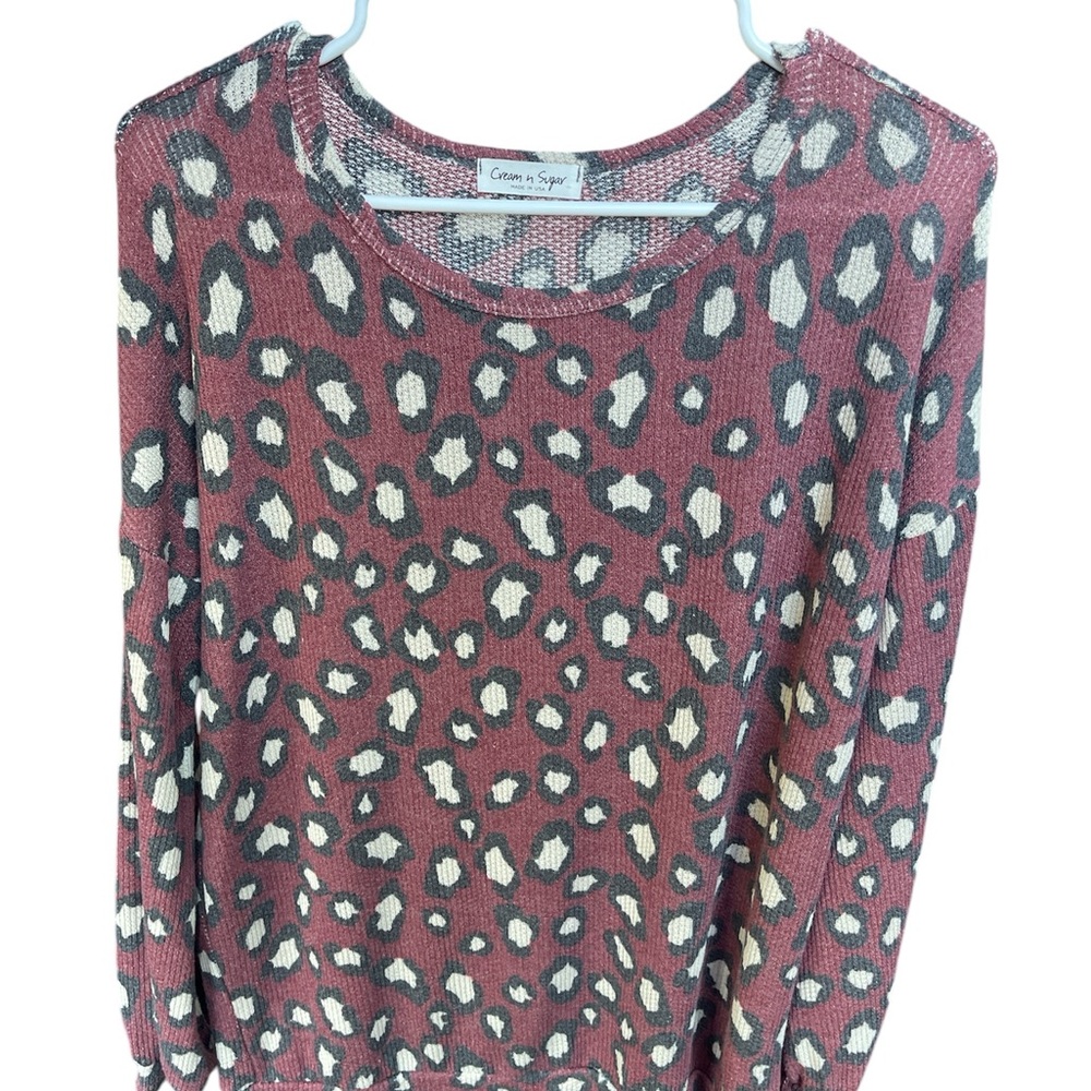 Women’s Leopard Print Shirt- Size Small